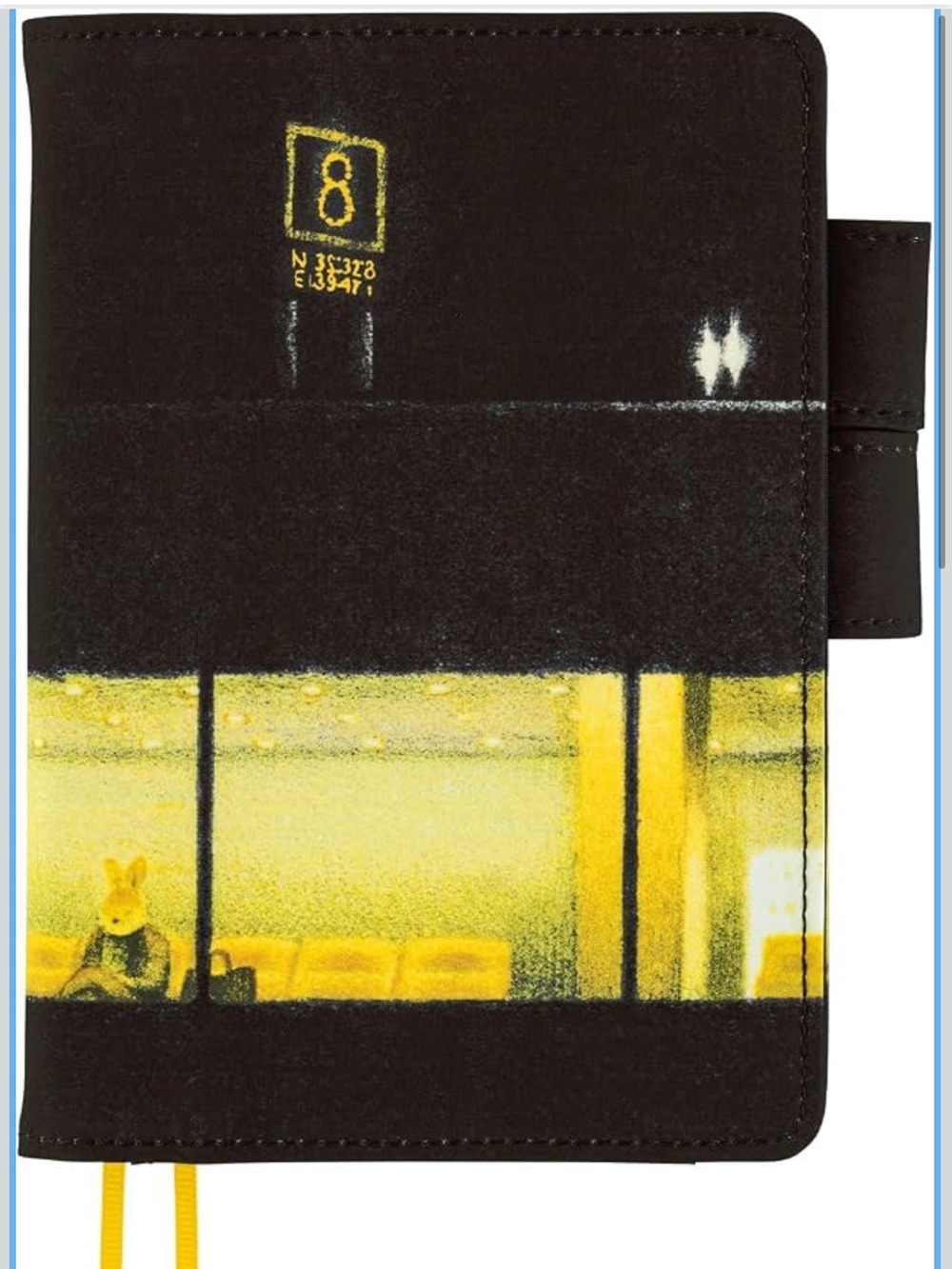 Hobonichi A6 Techo Planner Cover Akiko Miyakoshi : An Airport at Night / NWT